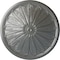 Ekena Millwork Brontes Ceiling Medallion (Fits Canopies up to 3 5/8"), Hand-Painted Silver, 25 1/2"OD x 5 1/2"P CM25BRSLS - alternate 1